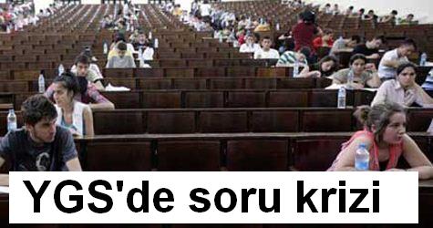 YGS'de soru krizi