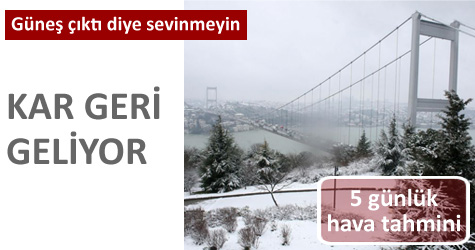 Meteoroloji'den uyarı