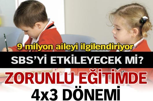 Eğitim sistemine yeni düzenleme