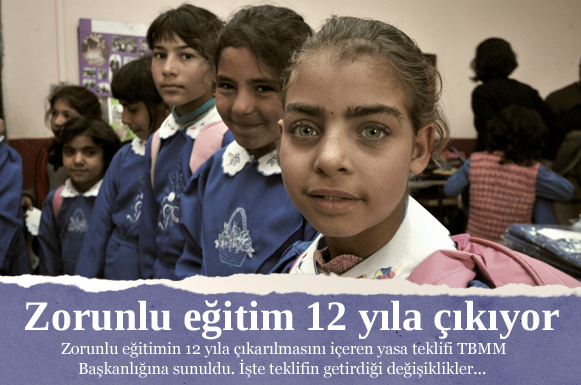 Zorunlu eğitim 12 yıla çıkarılıyor