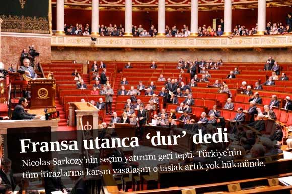 Fransa utanca dur dedi!