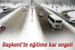 Ankara'da 1 ilçede okullar tatil