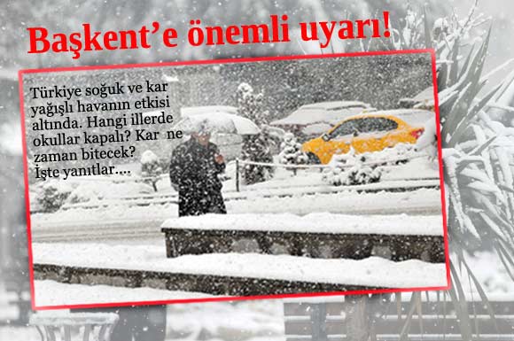 Hangi illerde okullar kapalı? Kar ne zaman bitecek?