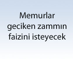 Memurlar geciken zammın faizini isteyecek