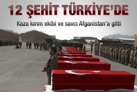 Şehitlerin cenazesi geldi