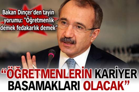 'Öğretmenlerin kariyer basamakları olacak'