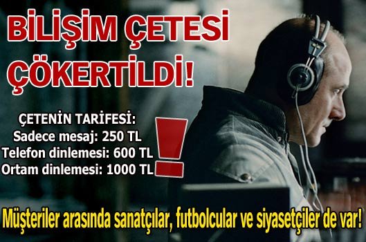Bilişim çetesi çökertildi!