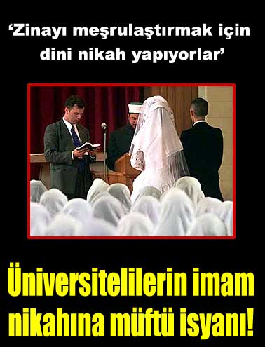 Isparta Müftüsü Öncel'den dini nikah kıydıran üniversitelilere tepki