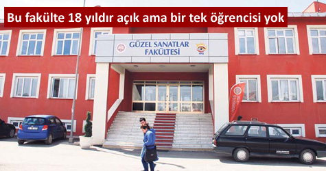 Bu fakülte 18 yıldır açık ama bir tek öğrencisi yok