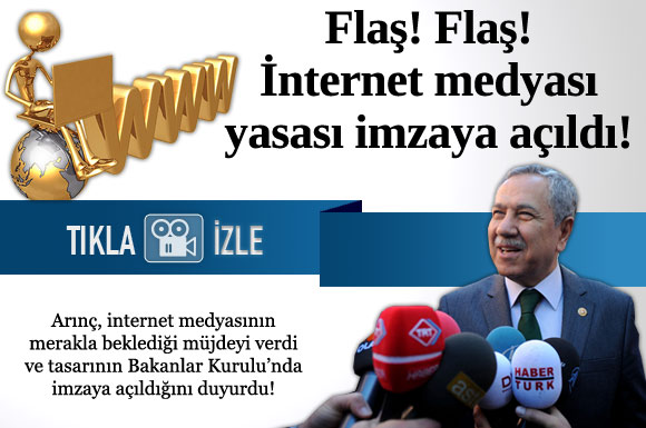 İnternet medyası yasası imzaya açıldı!