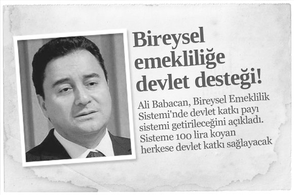 Bireysel emekliliğe devlet desteği!