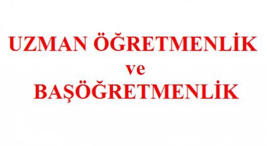 Uzman Öğretmenlikten Haber Var