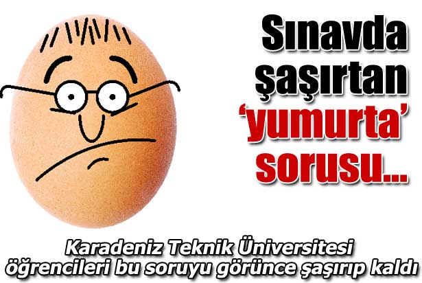 Vize sınavında yumurta sorusu