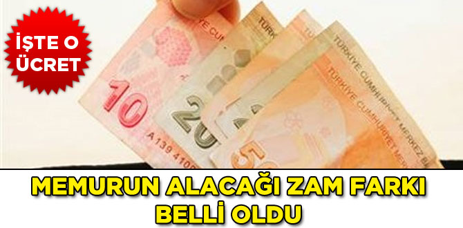 İşte memurun alacağı zam farkı