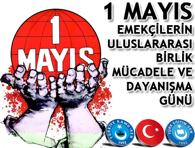 1MAYIS’I TÜRK-İŞ İLE BERABER BURSA KENT MEYDANI’NDA KUTLUYORUZ