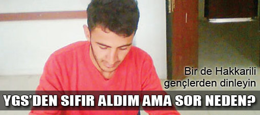 YGS'de sıfır aldım ama sor neden?