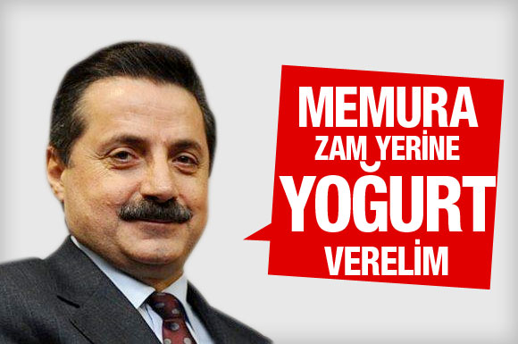 Hükümetten memura zam yerine yoğurt!