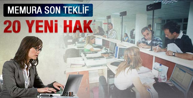 Memurların kazandığı 20 yeni hak
