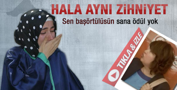 Başörtülü öğrencilere ödül yok