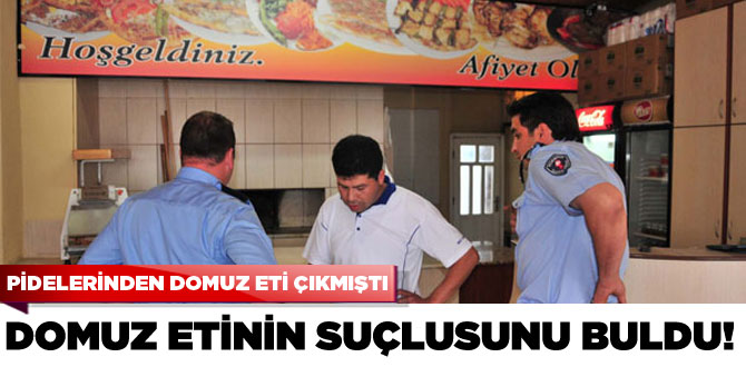 Domuz etinin suçlusunu buldu!