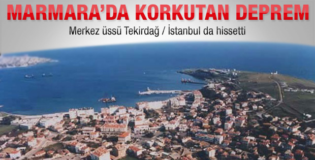 Tekirdağ'da deprem: 5.1