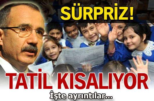 Öğrencilere yaz tatili sürprizi!