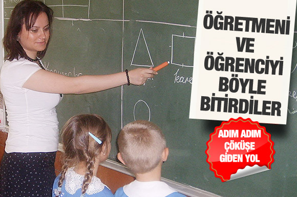 Öğretmenlik böyle ayağa düşürüldü!