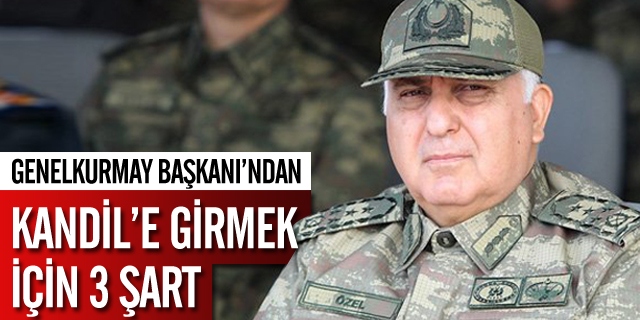 ''Kandil'e Girmenin 3 Şartı Var''