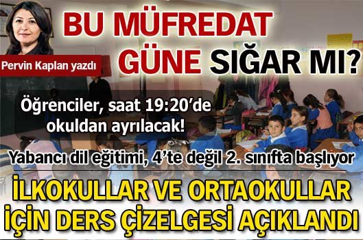 Bu müfredat güne sığar mı?