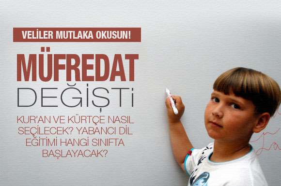 Müfredat sil baştan değişti