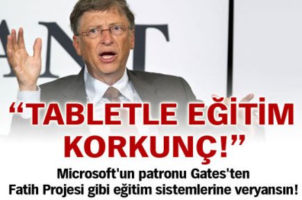 Tabletle eğitim korkunç!