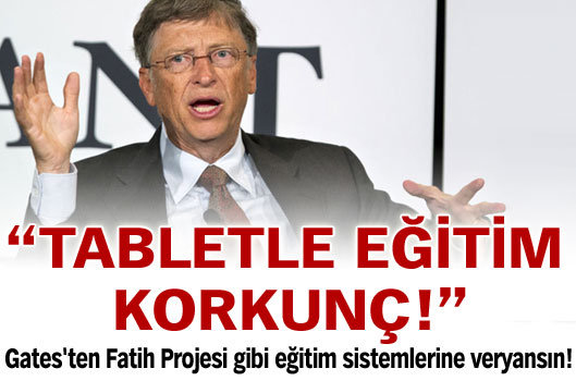 "Tabletle eğitim korkunç!"