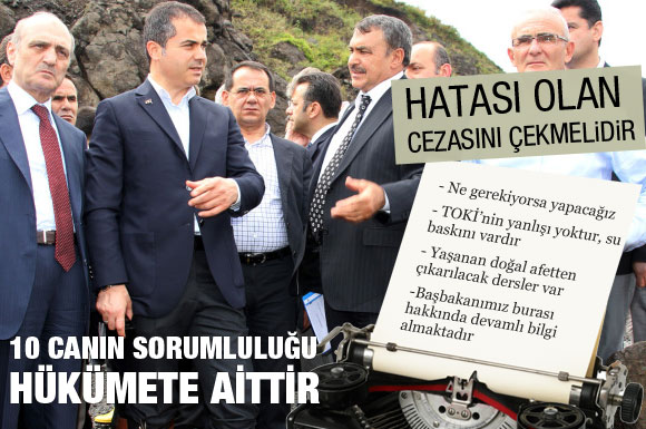 10 canın sorumluluğu hükümete aittir