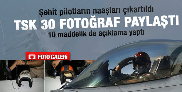 TSK şehit pilotların eşyalarını yayınladı