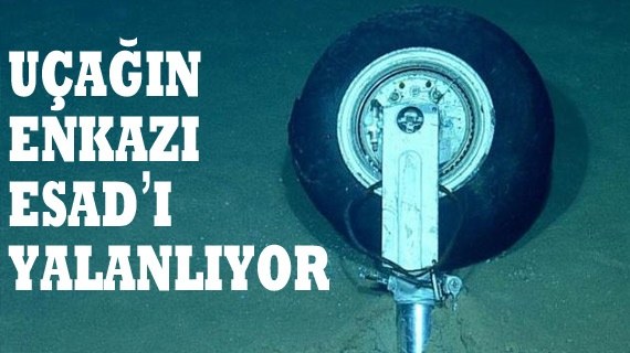 Uçak burundan füzeyle vurulmuş