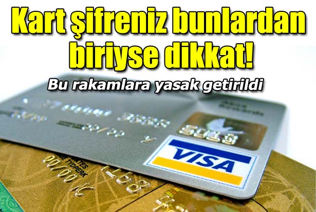 Kart şifresine kulüp yasağı