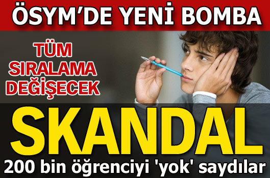 ÖSYM'den yeni bir skandal daha!