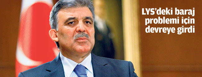 LYS'deki baraj problemi için devreye girdi
