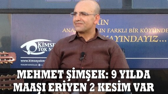 Şimşek: 9 yılda maaşı eriyen 2 kesim var