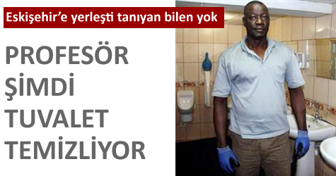 Gineli profesör tuvalet temizliyor