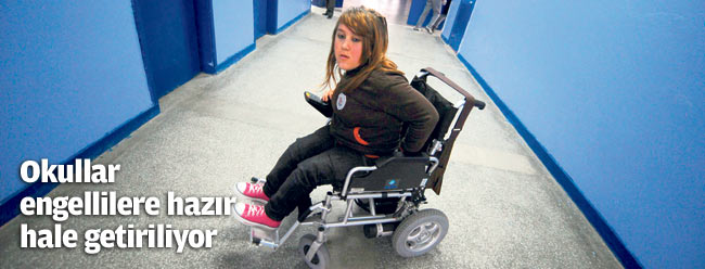 Okullar engellilere uygun hale getiriliyor