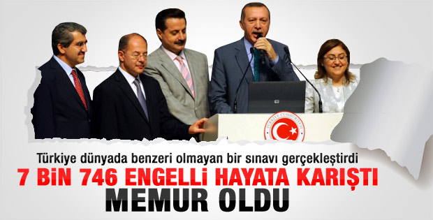 ÖMSS ile 7 bin 746 engelli memur oldu