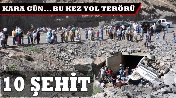 Uludere'de 9 asker, 1 korucu şehit