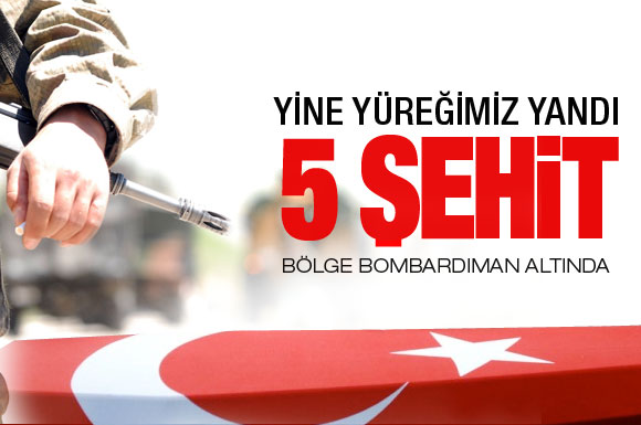 Şemdinli'de 5 asker şehit düştü