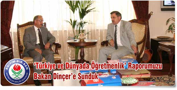 Gündoğdu Öğretmenlik Raporunu Bakan Dinçer’e Sundu