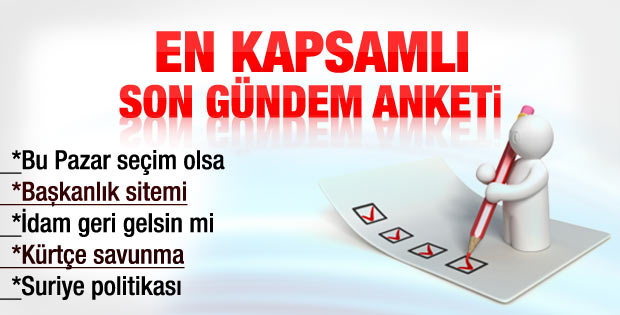 Gezici Araştırma Şirketi'nin seçim anketi