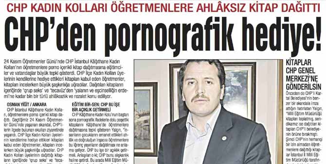 CHP'den Öğretmenlere Pornografik Hediye haberi