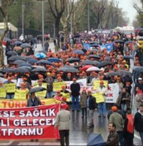 'Krizin Bedelini Biz Ödemeyeceğiz' mitingi