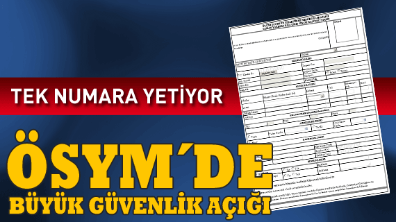 ÖSYM'de şimdi de güvenlik zaafı