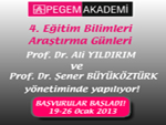 4. Eğitim Bilimleri Araştırma Günleri başlıyor